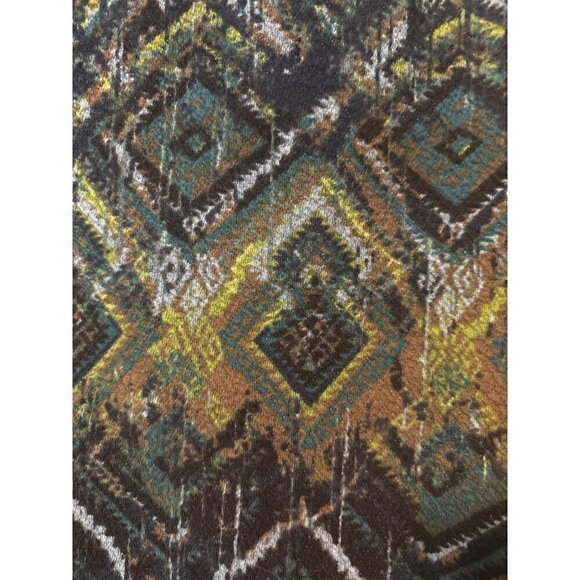 J. Jill Pencil Straight Skirt Size Medium Pullon Tribal Stretch Blue Green NWOT - Picture 4 of 8